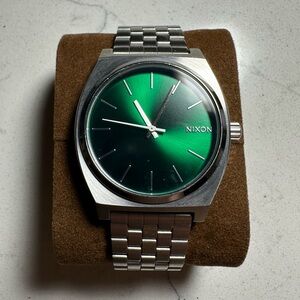 Nixon ‘The Time Teller’ Sunburst Green Men’s Watch